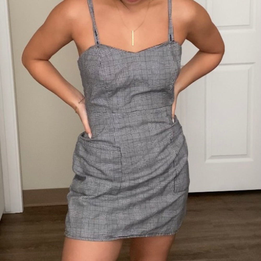 VOLCOM plaid dress